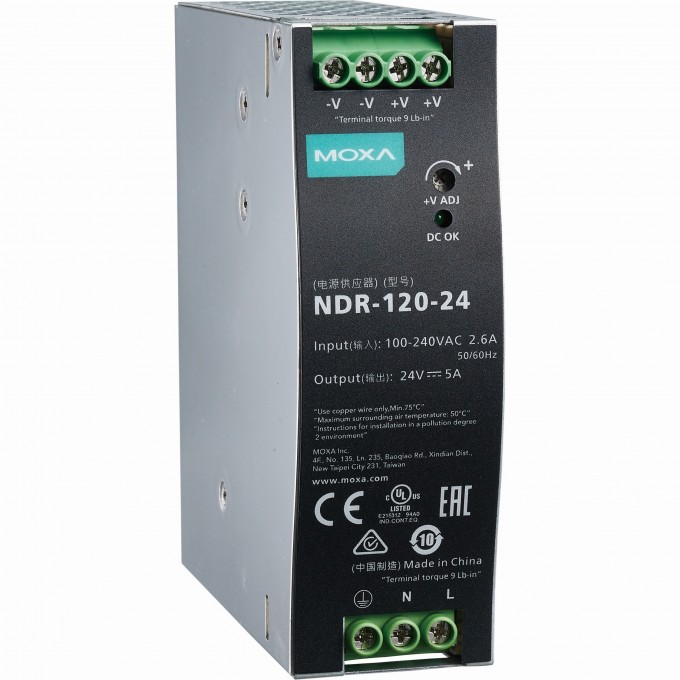 Блок питания MOXA NDR-120-24 00-06131702