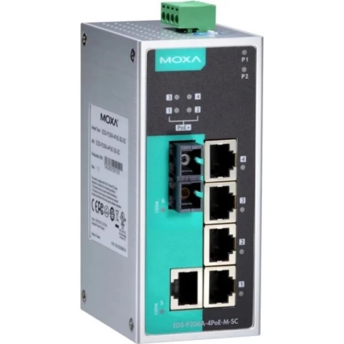 Коммутатор MOXA EDS-P206A-4PoE-M-SC 6049516