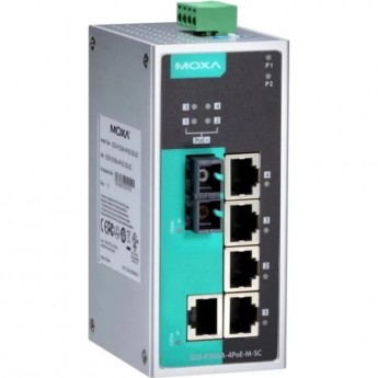 Коммутатор MOXA EDS-P206A-4PoE-M-SC-T