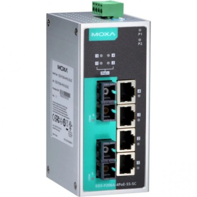 Коммутатор MOXA EDS-P206A-4PoE-SS-SC 6049517