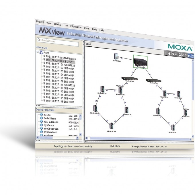 Программное обеспечение MOXA MXVIEW-100 6033383